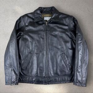 Wilsons M. Julian Leather Bomber Jacket Men's Medium Thinsulate Quilt Lining Zip